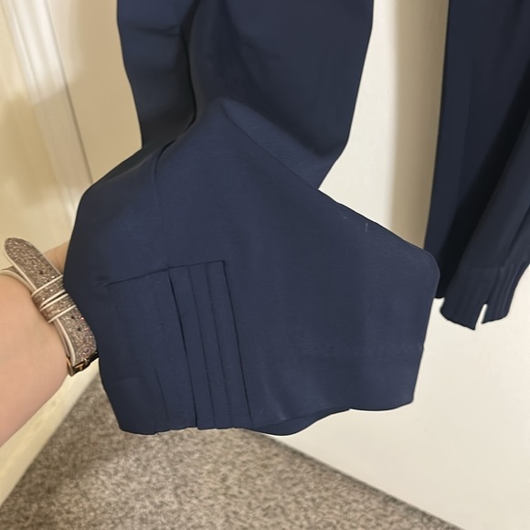 NWT TALBOTS NAVY PLUS SIZE KNIT JERSEY PULL-ON ANKLE PANT 1X - Picture 3 of 6